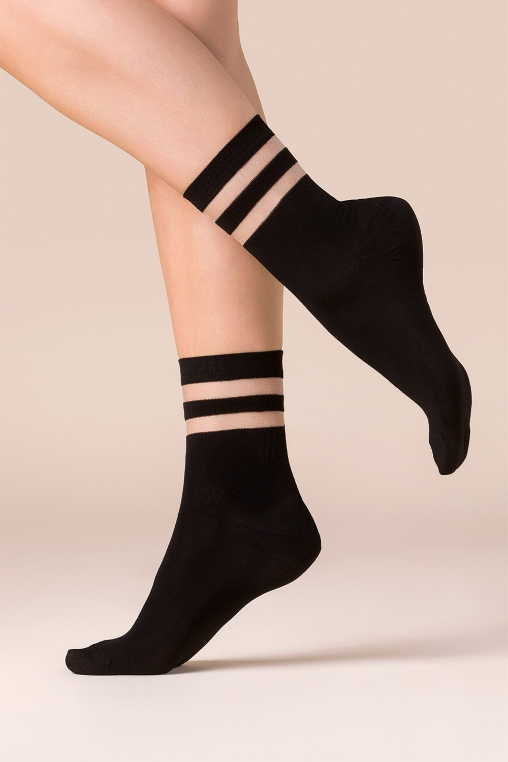 Silonkové ponožky Gabriella Cami code 528 Barva: Černá, Velikost: 39-41