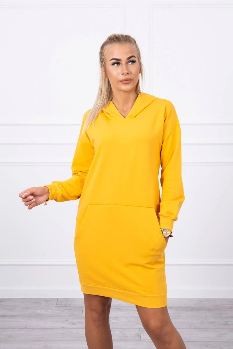 Kesi Šaty Roza s kapucí Barva: Žlutá, Velikost: UNI