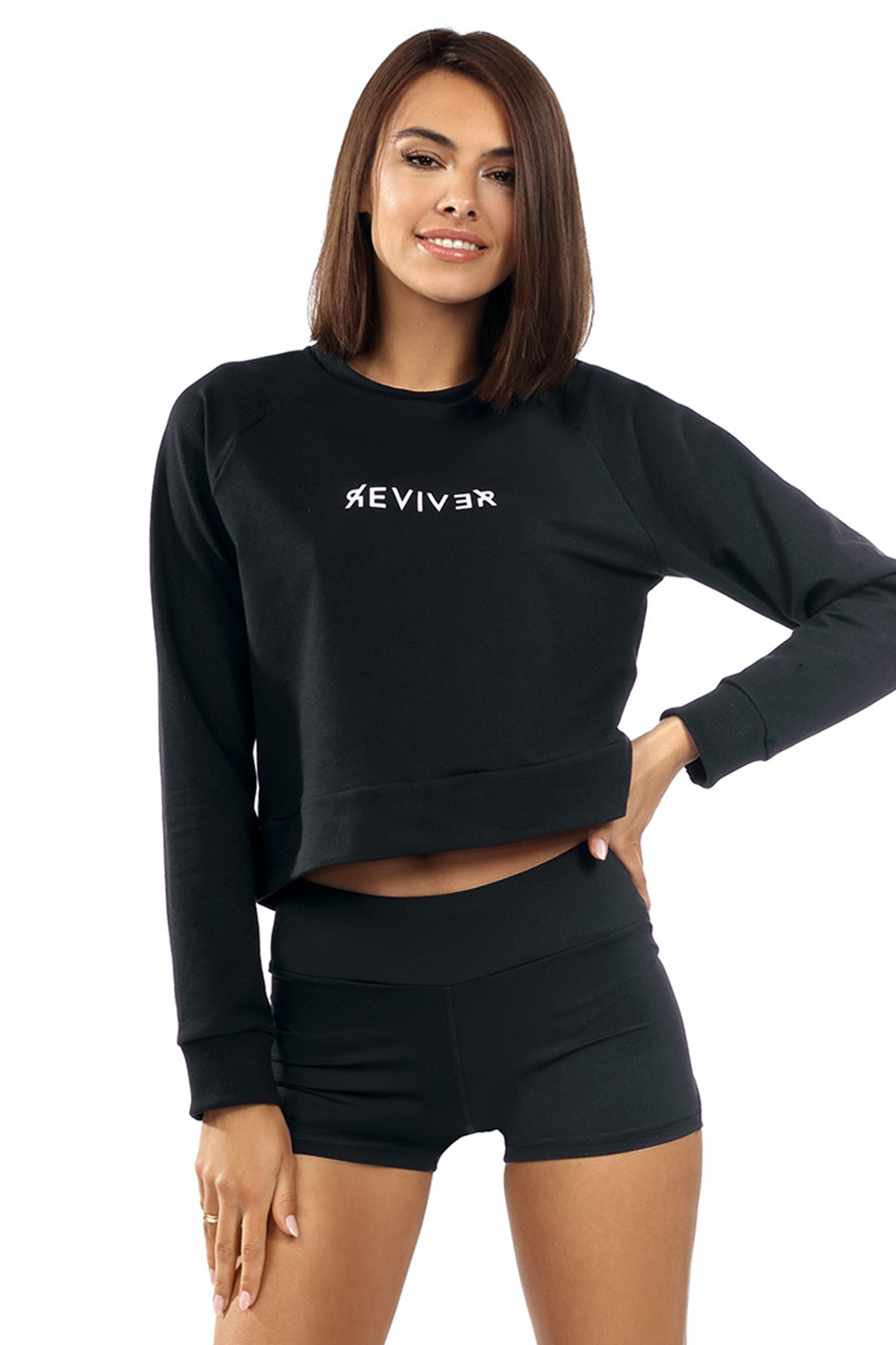 Dámská mikina Reviver F5526 Barva: Černá, Velikost: XL