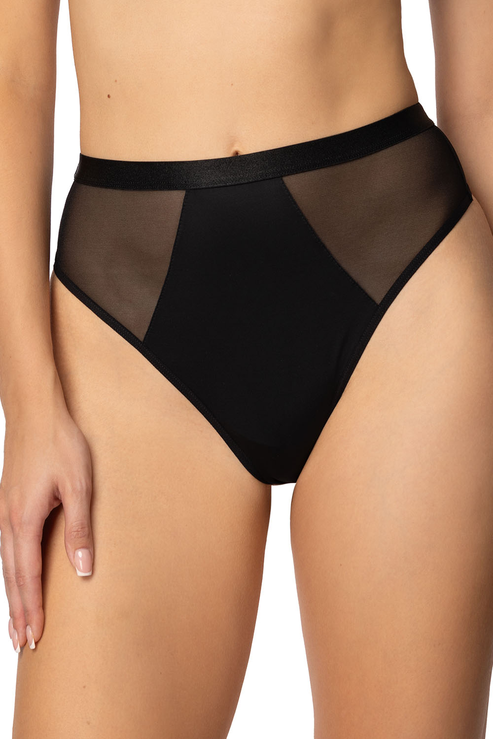 Tanga Mat 0204/4 Capri Barva: Černá, Velikost: 42