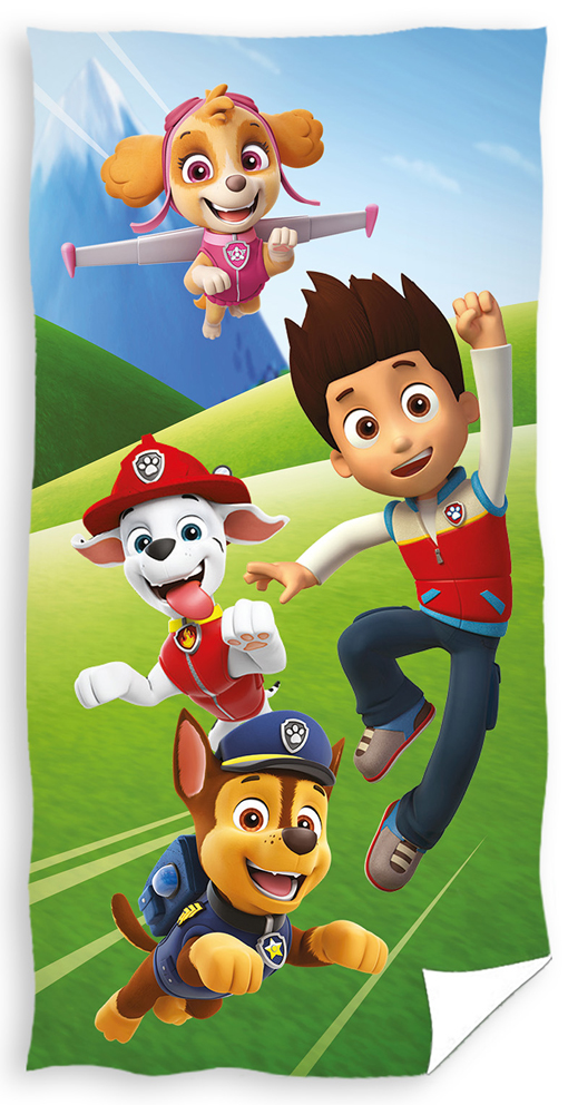 Carbotex Dětská osuška Tlapková Patrola Vždy ve Střehu - vyp