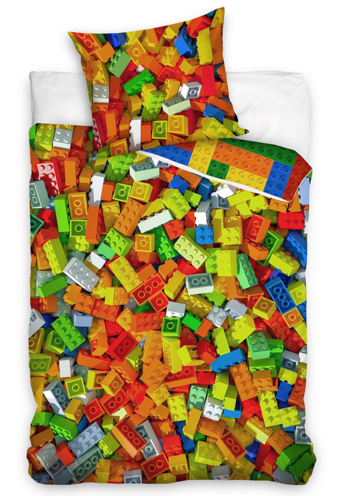 Carbotex Dětské povlečení Stavebnicové Kostky