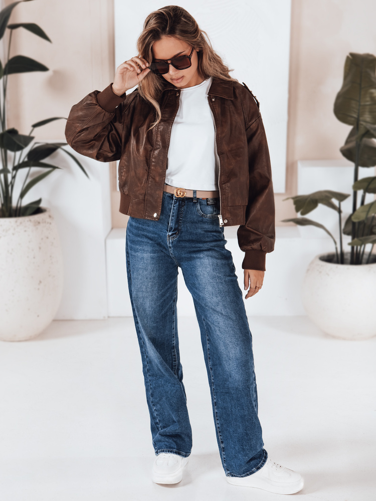 Dámské džíny Dstreet UY2814 s širokými nohavicemi Barva: Modrá - světle, Velikost: XL