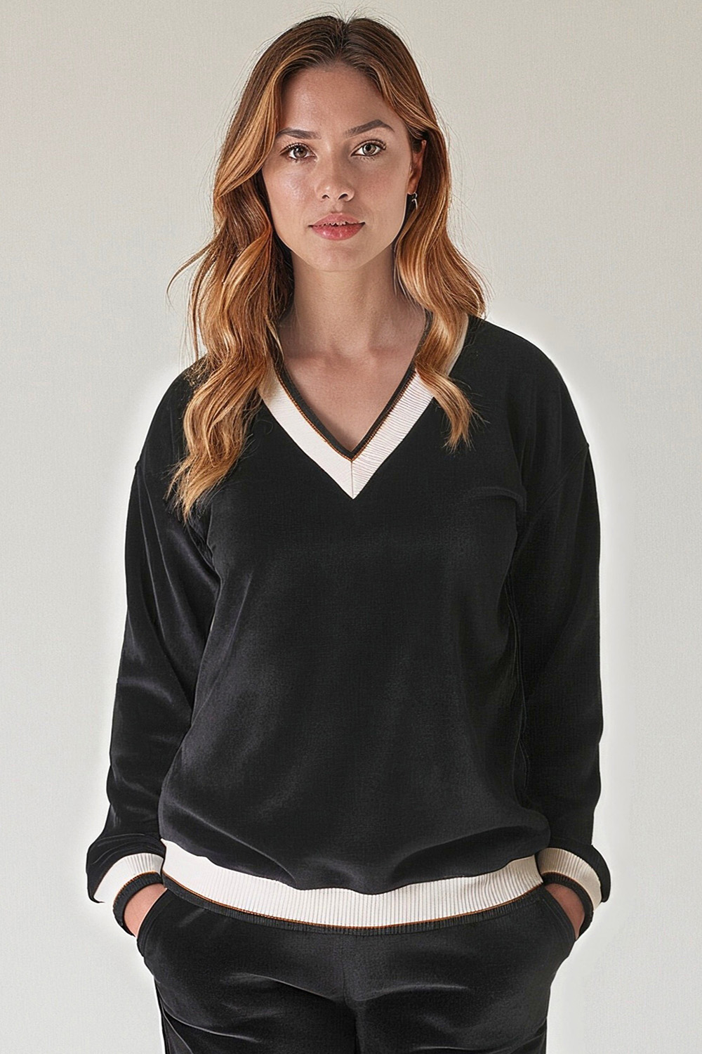 Dámská mikina Vivisence 9001 Barva: Černá, Velikost: S