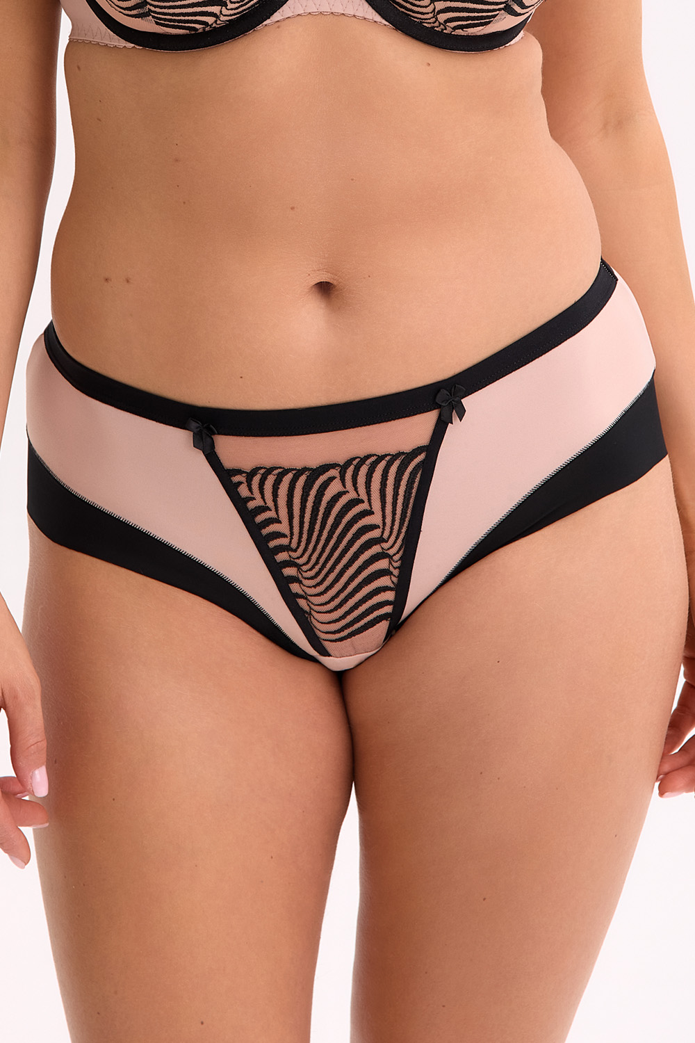 Gaia kalhotky GFP 1327 Ivana S-4XL černo-růžová XL