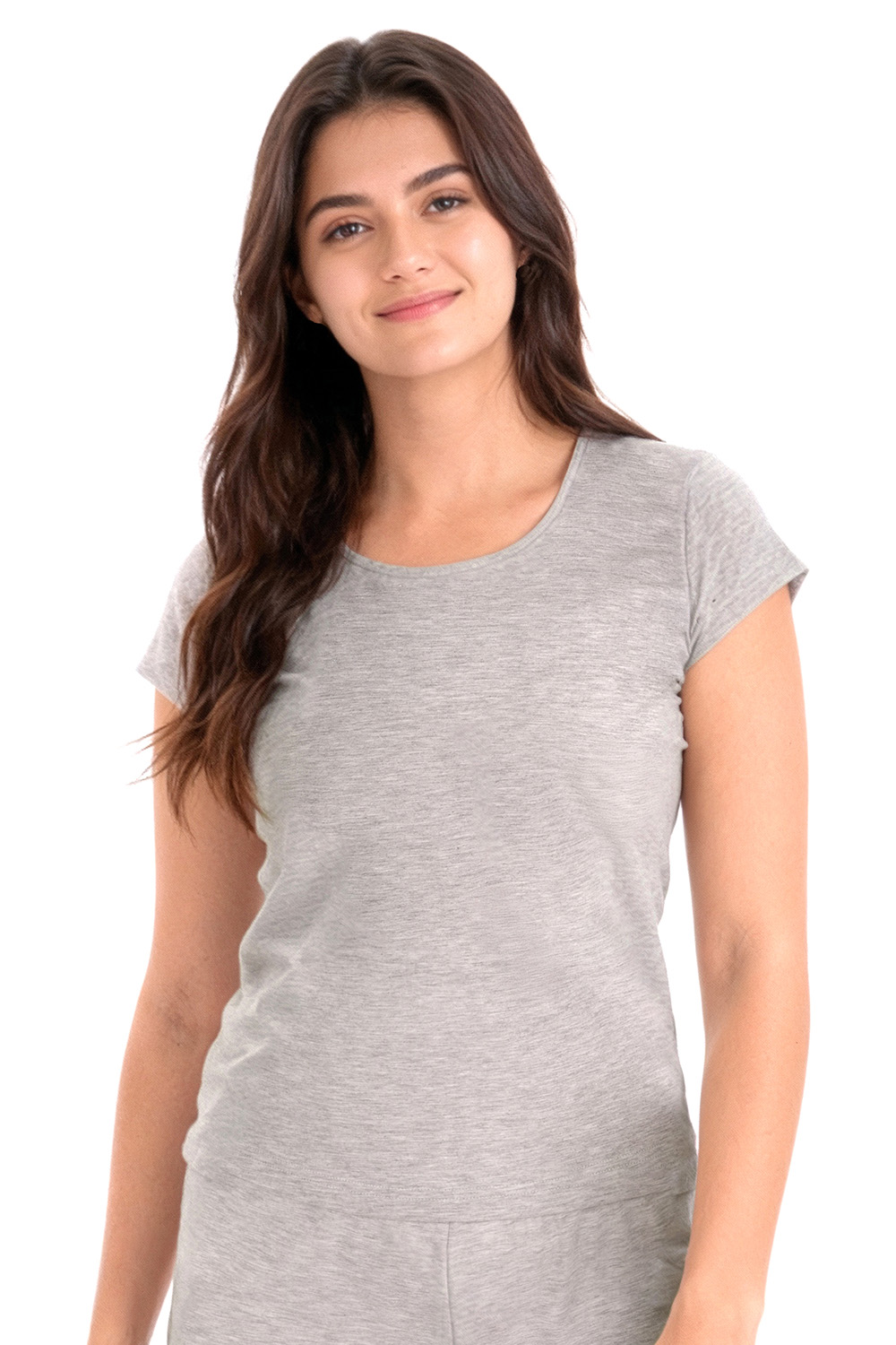 Tričko na spaní Vivisence 2203 Barva: Šedá, Velikost: S