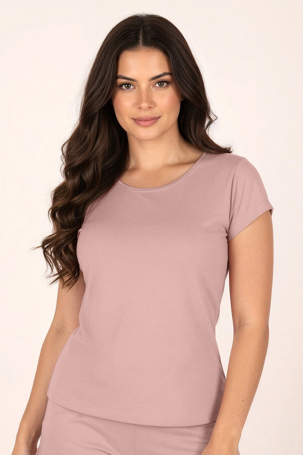 Tričko na spaní Vivisence 2203 Barva: Růžová - tmavě, Velikost: S