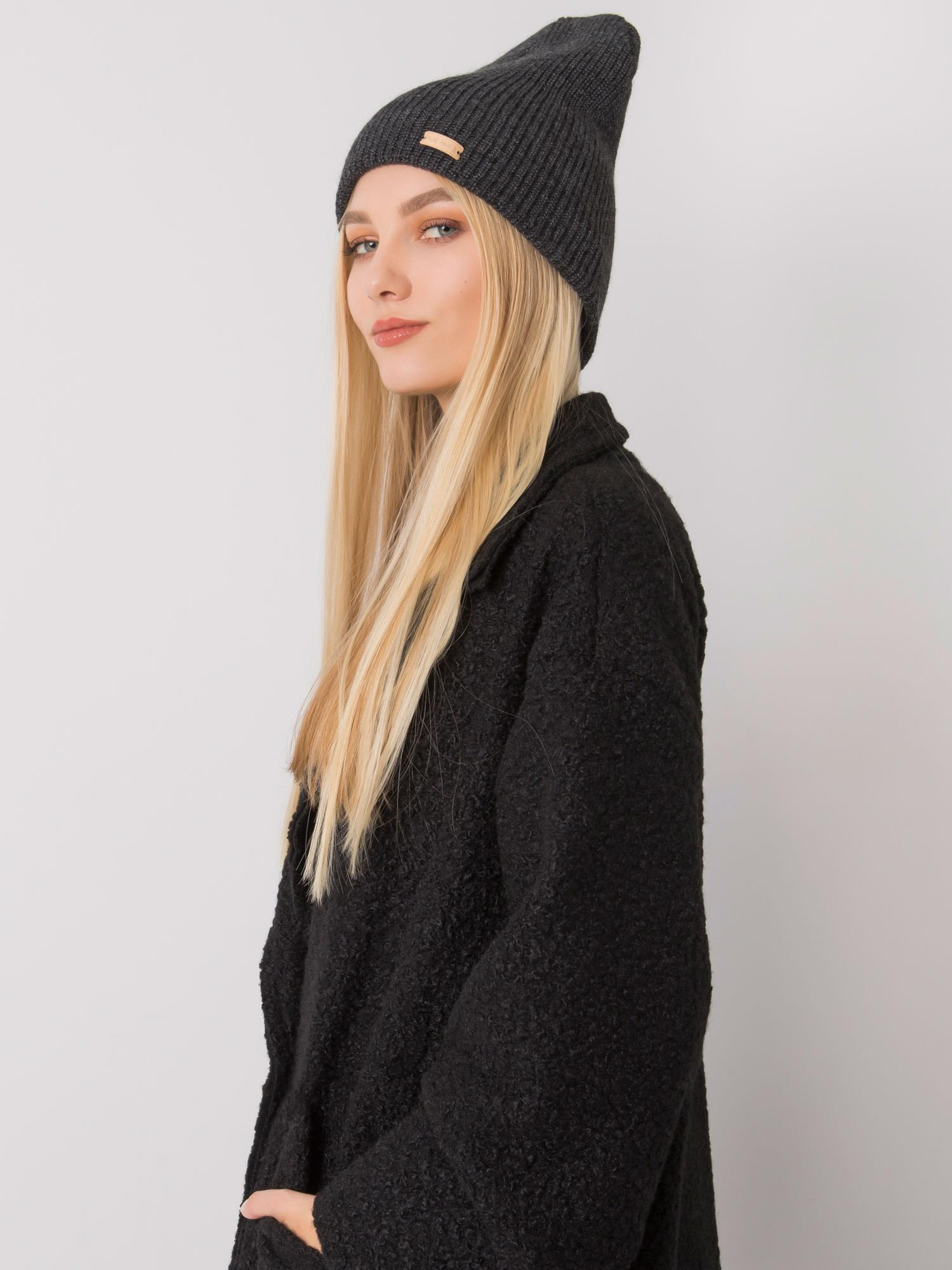 Dámská čepice 38.26X tmavě šedá jedna velikost