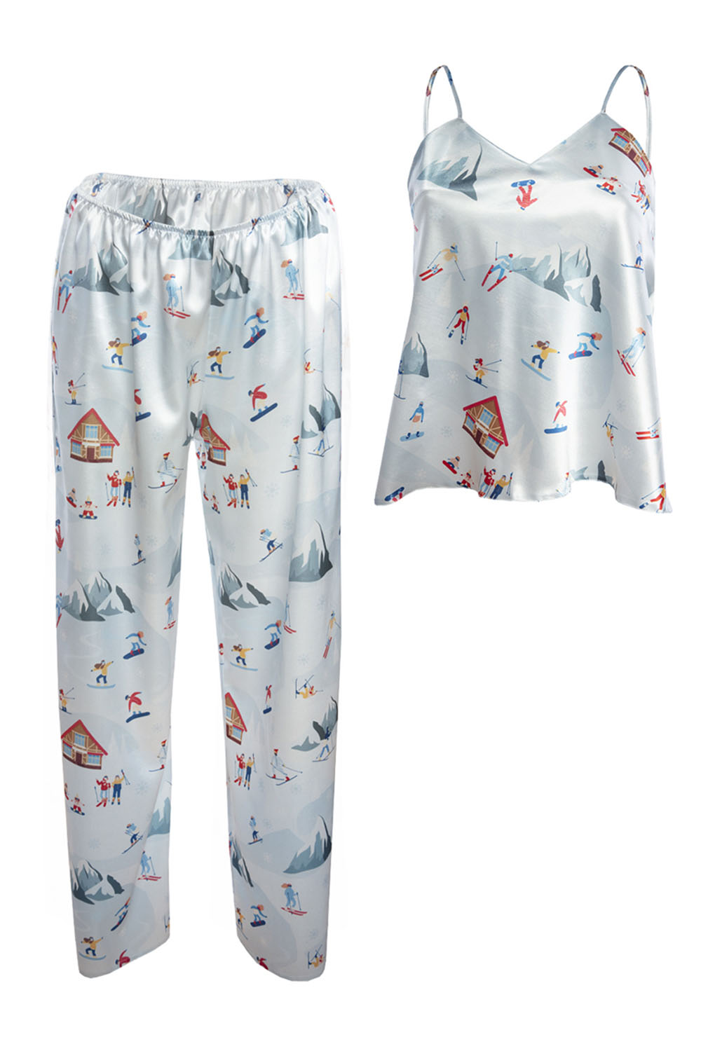 Dámské pyžamo Dkaren DK-KI-012 Barva: Bílá, Velikost: XS