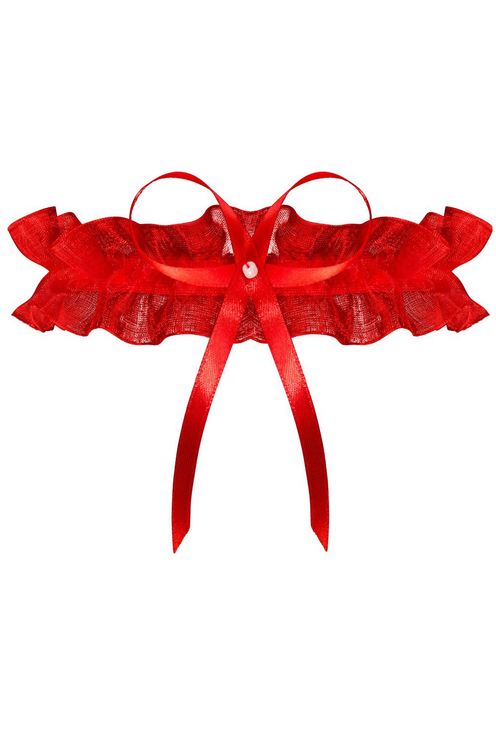 PW-02 ČERVENÝ PODVAZEK ODESA PLUS SIZE Červená PLUS-SIZE