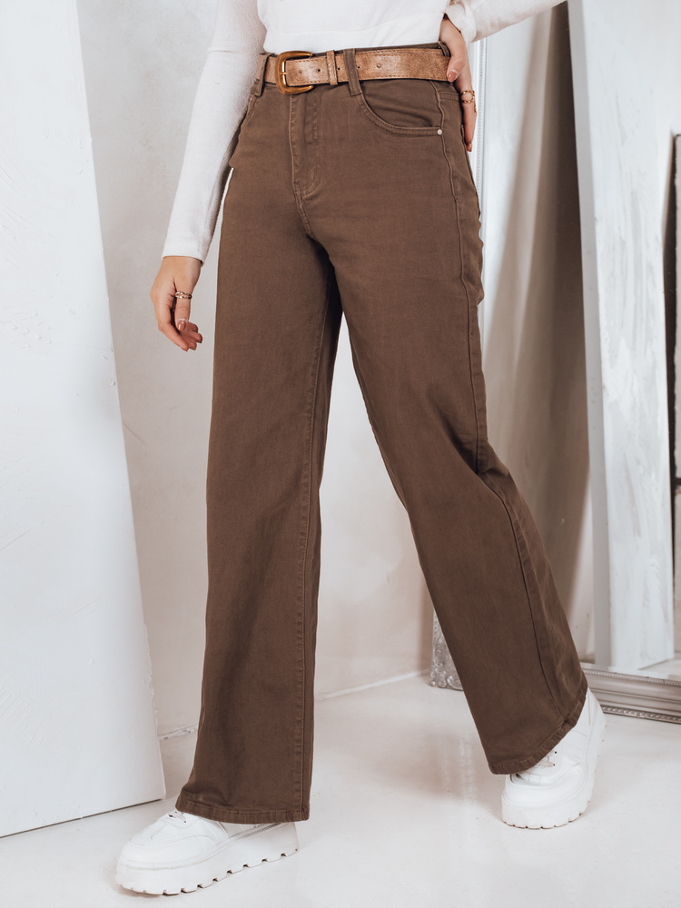 Dámské džínové kalhoty Dstreet UY2845 Barva: Béžová, Velikost: XS