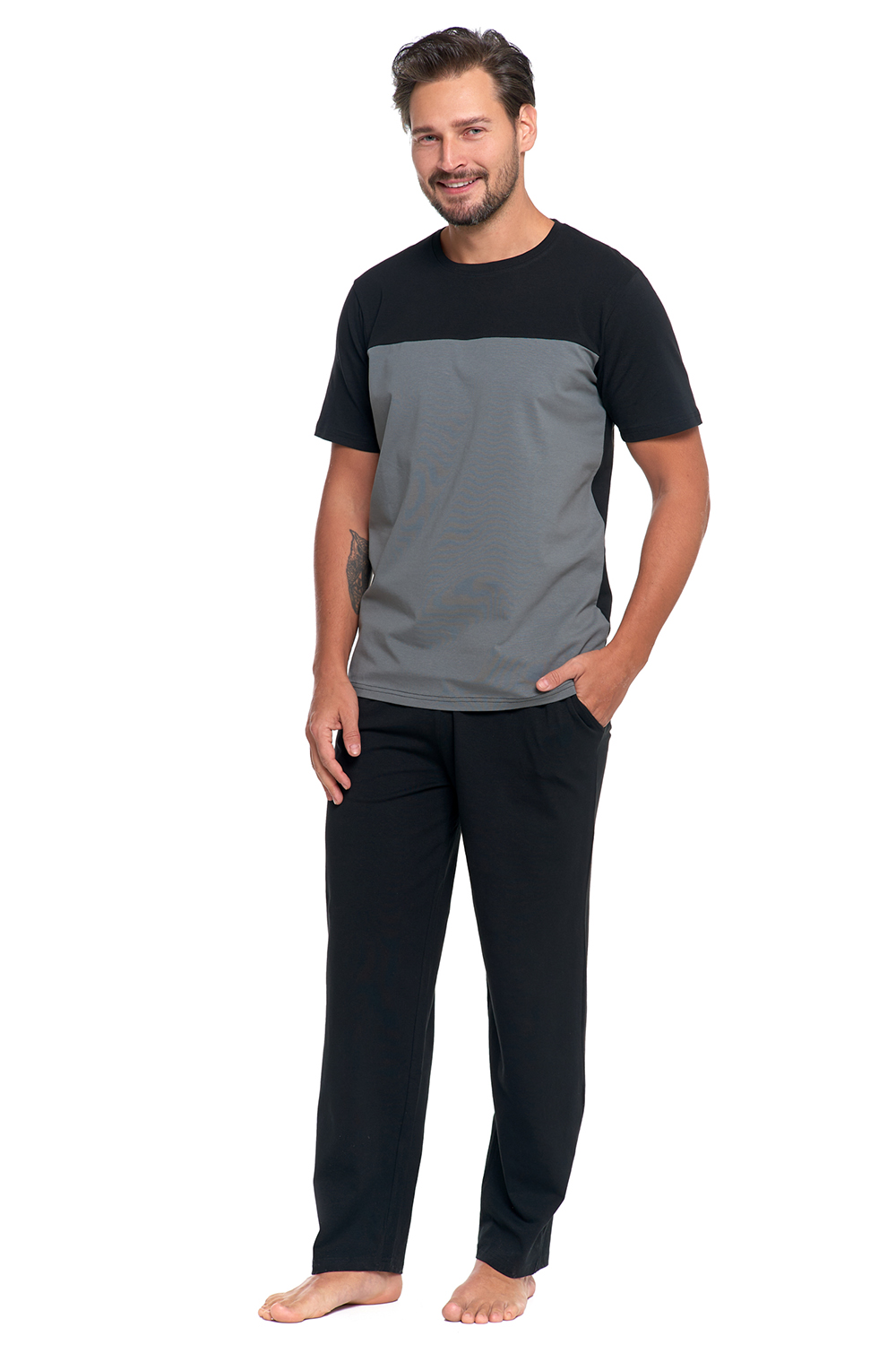 Pánské pyžamo Moraj PDM3400-006 Barva: Černá, Velikost: M