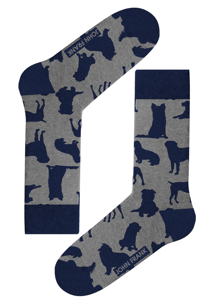 Pánské ponožky John Frank JFLSEF09 Barva: Šedá, Velikost: UNI