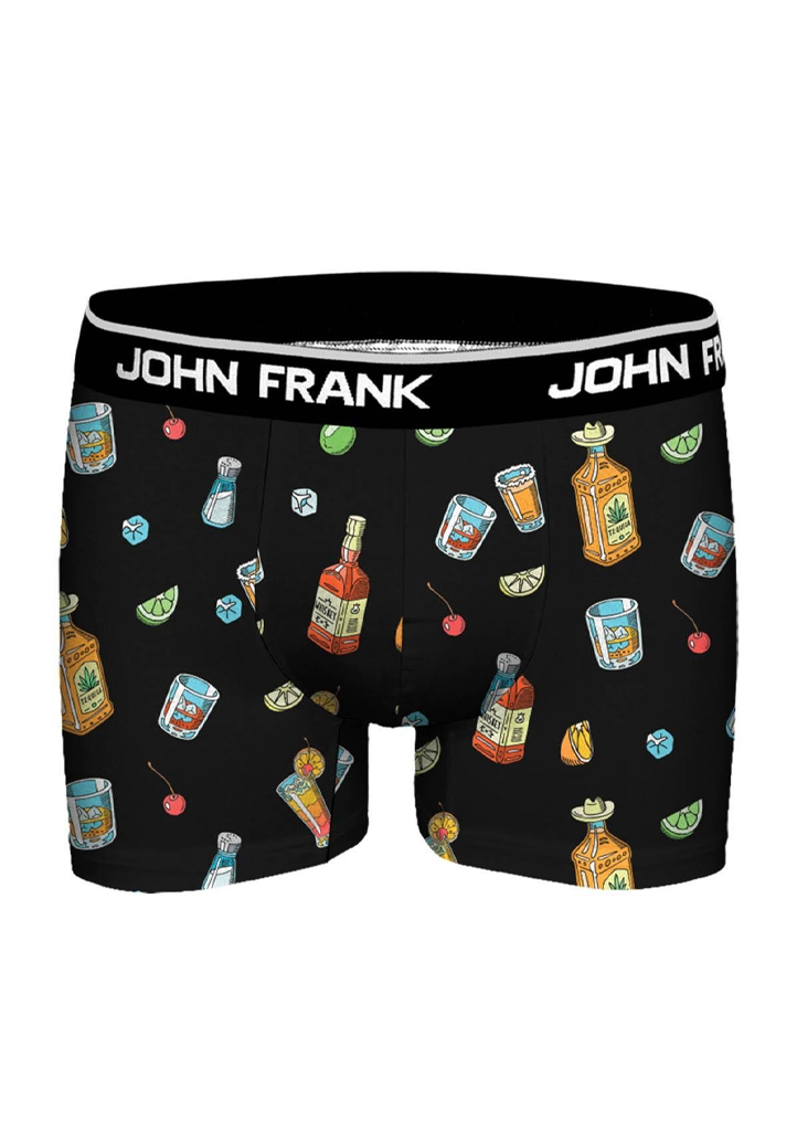 Pánské boxerky John Frank JFBDMOD143-SHUTS Barva: Černá, Velikost: XL