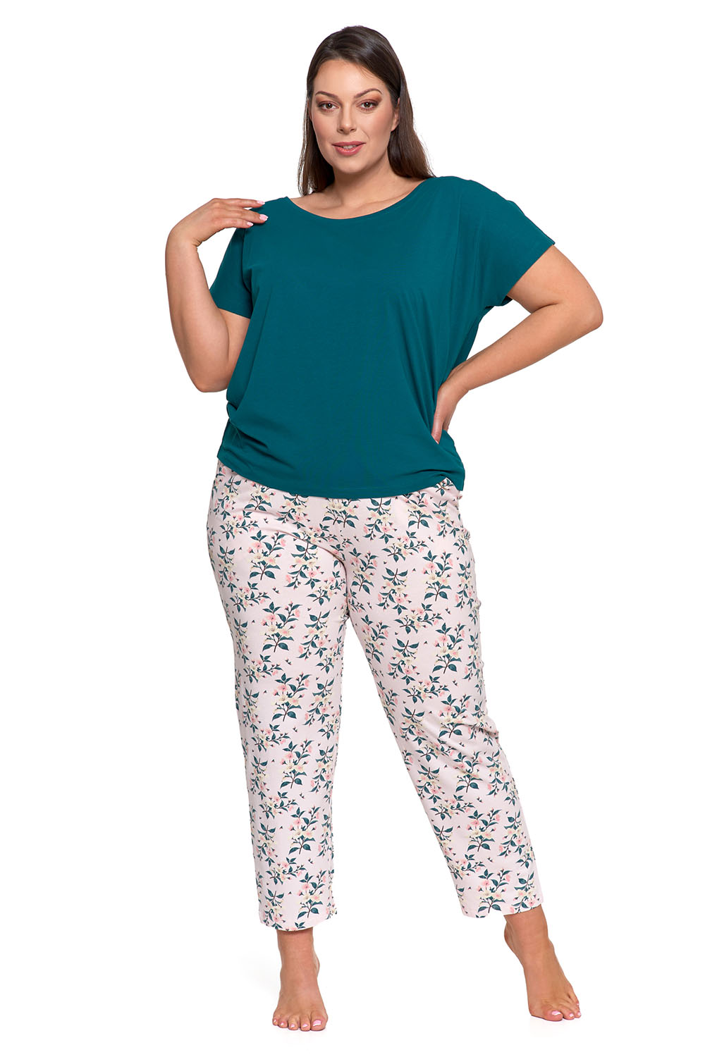 Dámské pyžamo Moraj PDD3700-015 Barva: Zelená, Velikost: XL