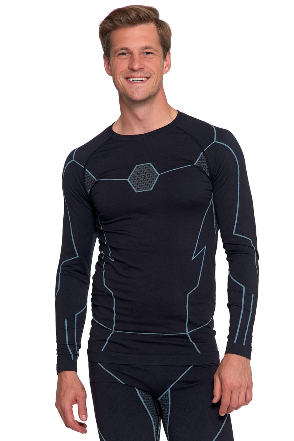 Pánské termo tričko Moraj KMT5000-001 Barva: Modrá, Velikost: 2XL