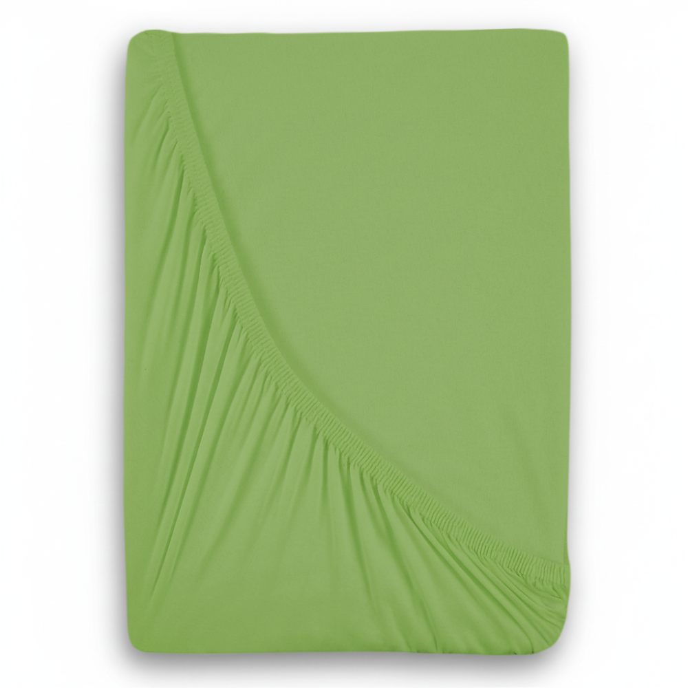 Kvalitex Jersey prostěradlo s lycrou 180x200cm světle zelené
