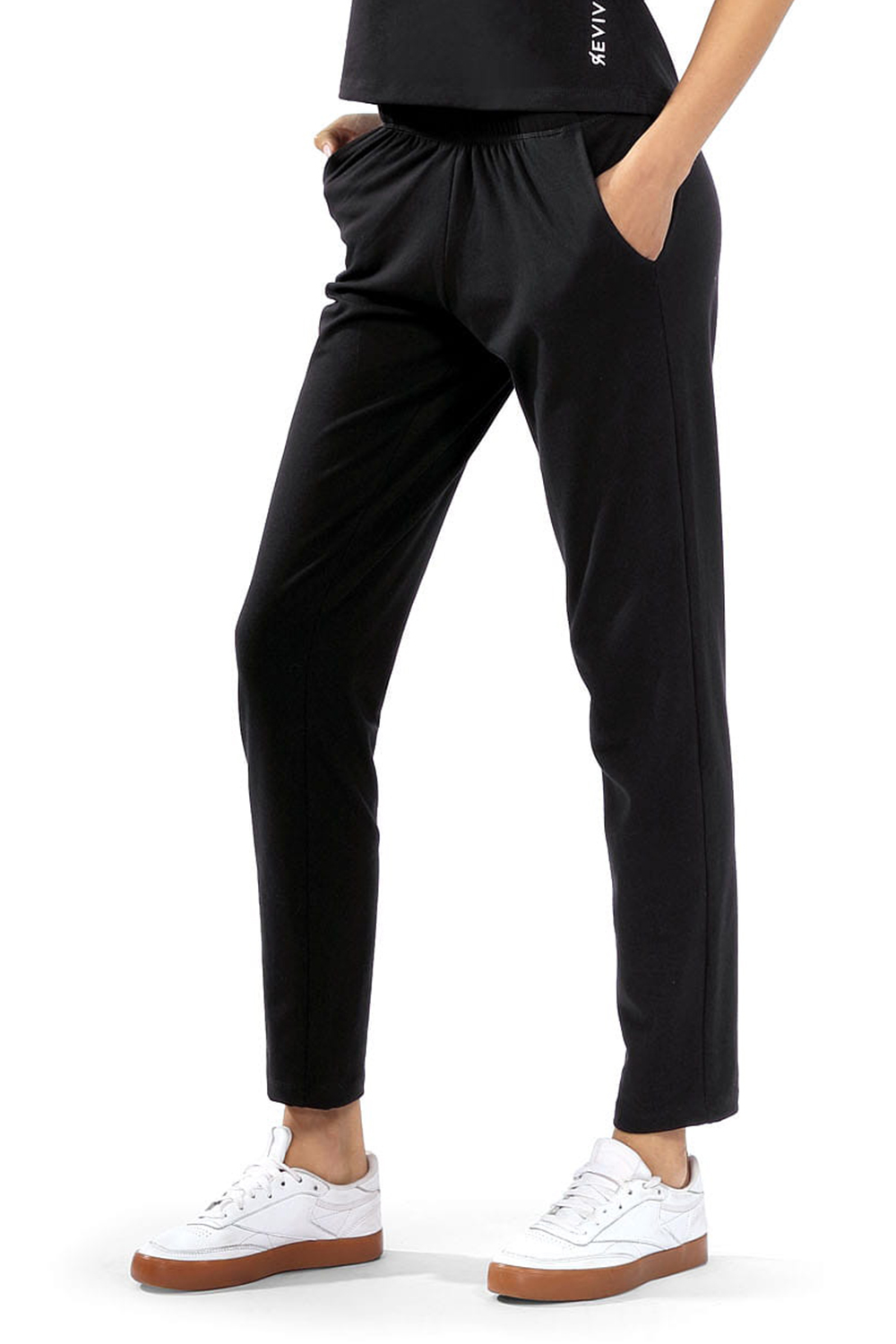 Dámské tepláky Reviver F9522 Barva: Černá, Velikost: 2XL