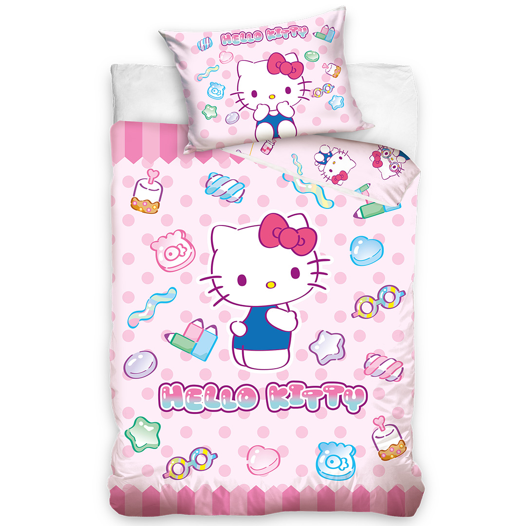 Carbotex Povlečení do postýlky Hello Kitty Sladké Snění