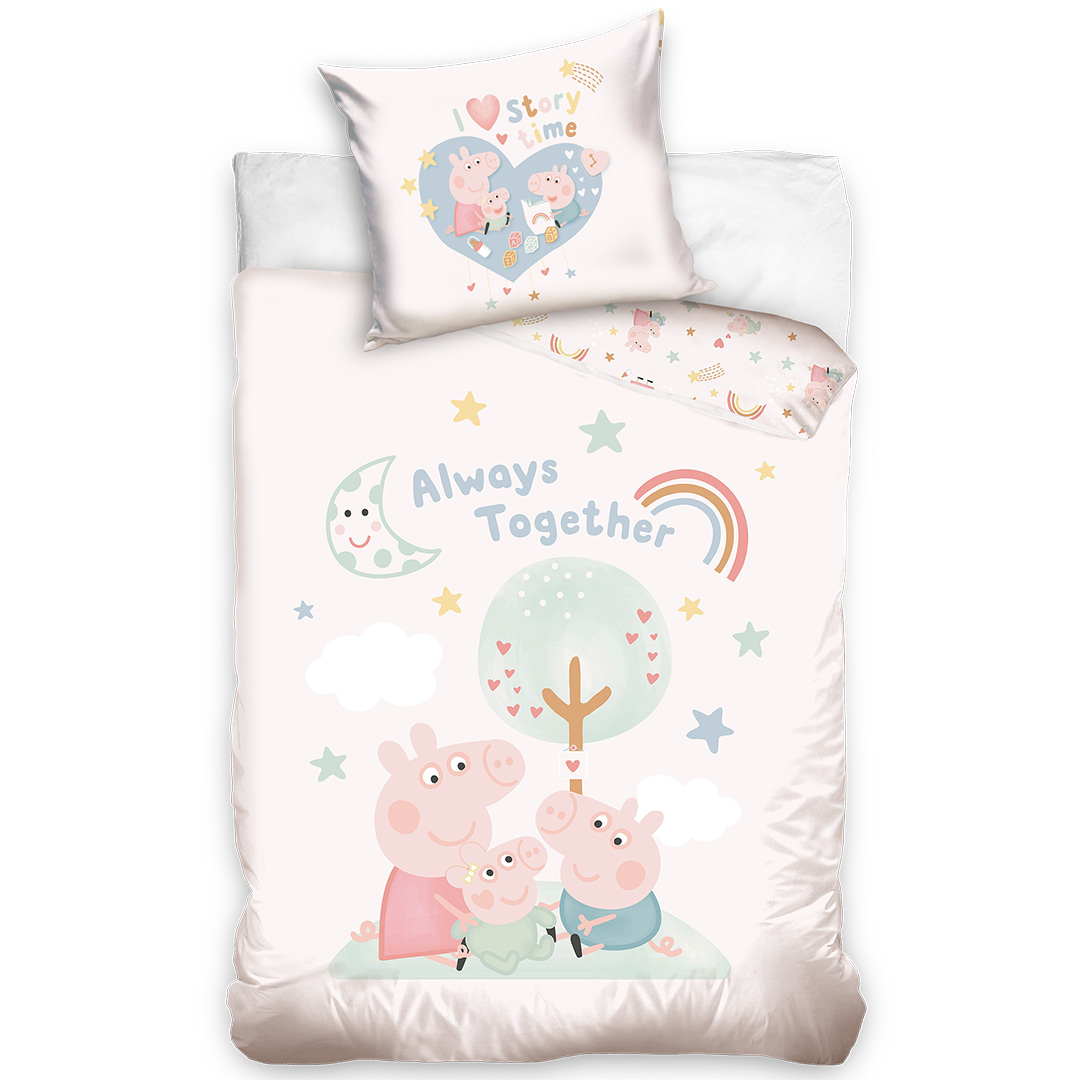 Carbotex Povlečení do postýlky Prasátko Pepina Navždy Spolu