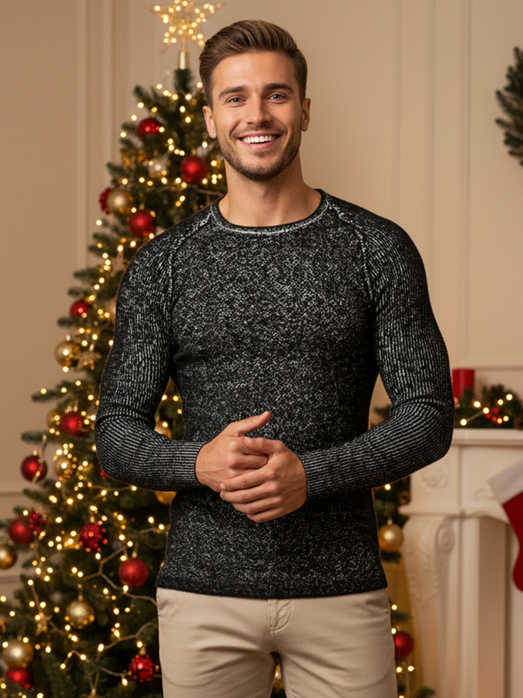 Pánský svetr černý WX2311 M