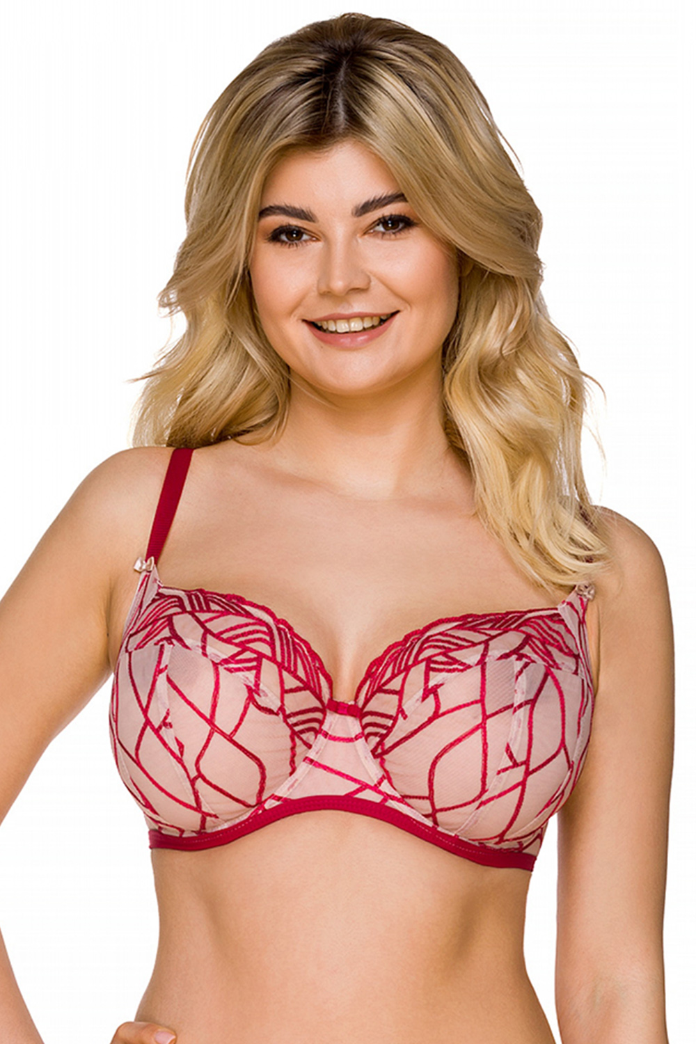 Podprsenka Lupoline 2201 Barva: Červená, Velikost: 65G