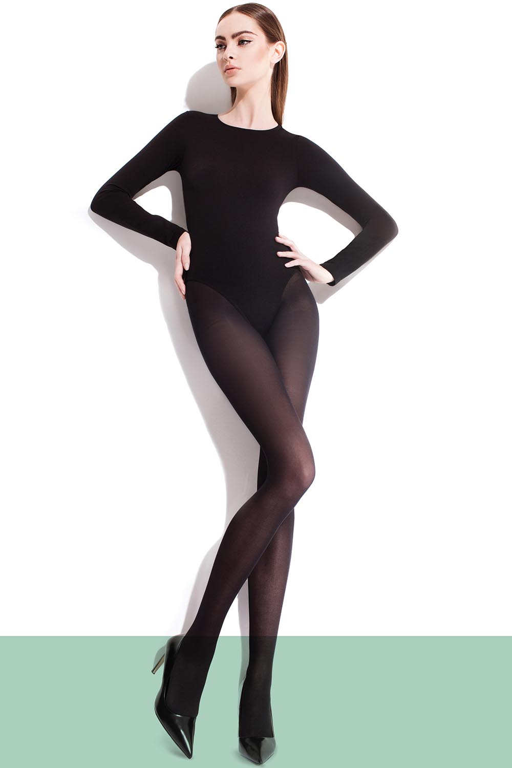 Silonkové punčocháče Fiore Paula 40 den Barva: Černá, Velikost: 3-M