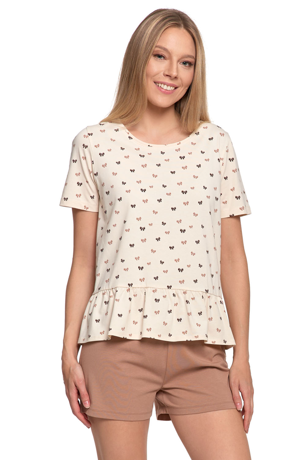 Dámské pyžamo Moraj PDD2900-005 Barva: Béžová, Velikost: XL