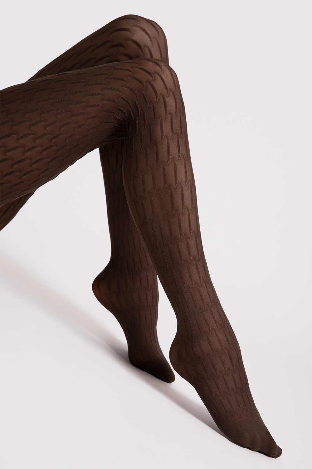 Silonkové punčocháče Fiore Stereo 40 DEN G6074 Barva: Hnědá, Velikost: 4-L