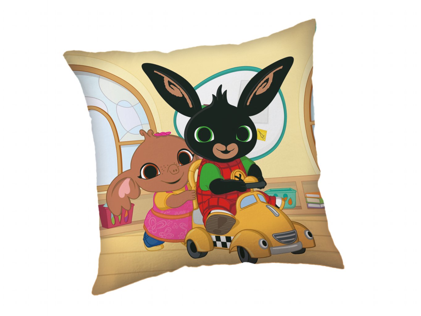 Jerry Fabrics Polštářek Králíček Bing Lets Play 40x40 cm