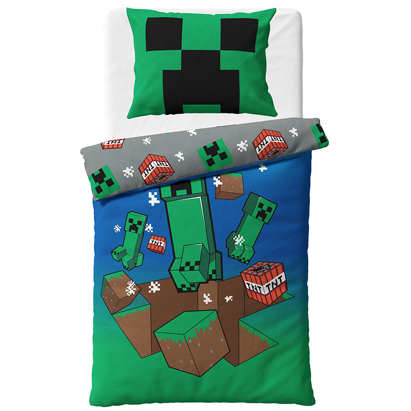 Carbotex Dětské povlečení Minecraft Creeper Explode