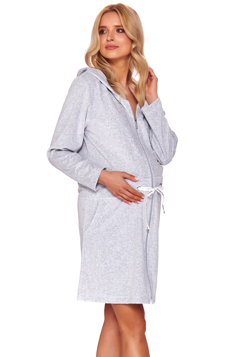 Dámský župan 1008 grey plus - Doctornap šedá 3XL