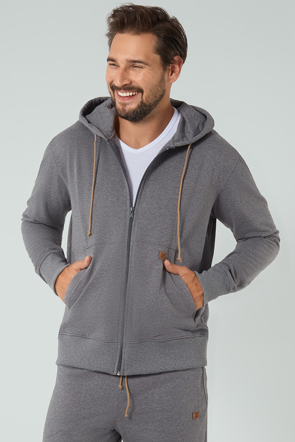 Pánská mikina Italian Fashion Darwin dł.r. Barva: Šedá, Velikost: S