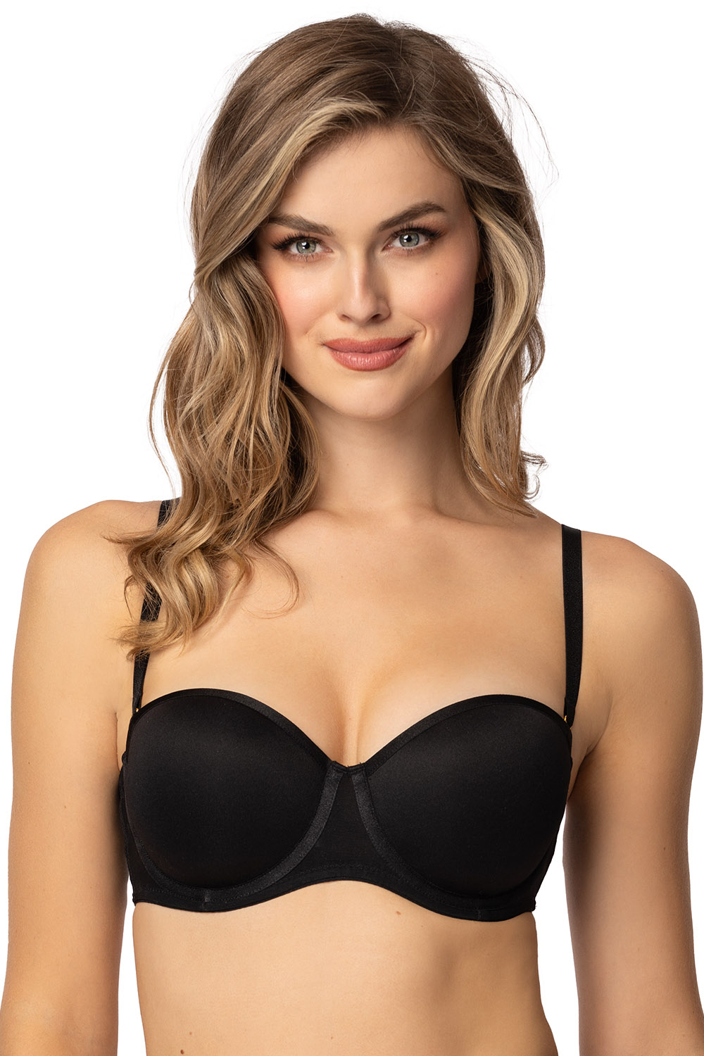 Podprsenka Mat 0204/12 Capri bardotka Barva: Černá, Velikost: 70C