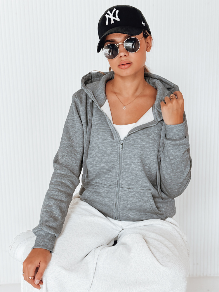 Dámská mikina na zip antracitová BY0232 XL