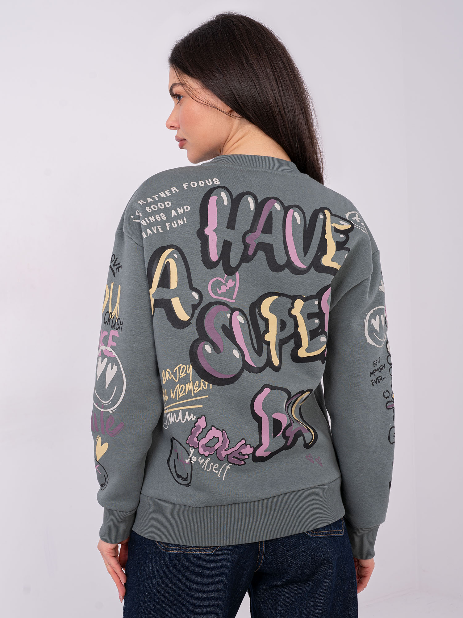 Dámská mikina D10608BC02804A Sublevel Barva: Zelená, Velikost: M