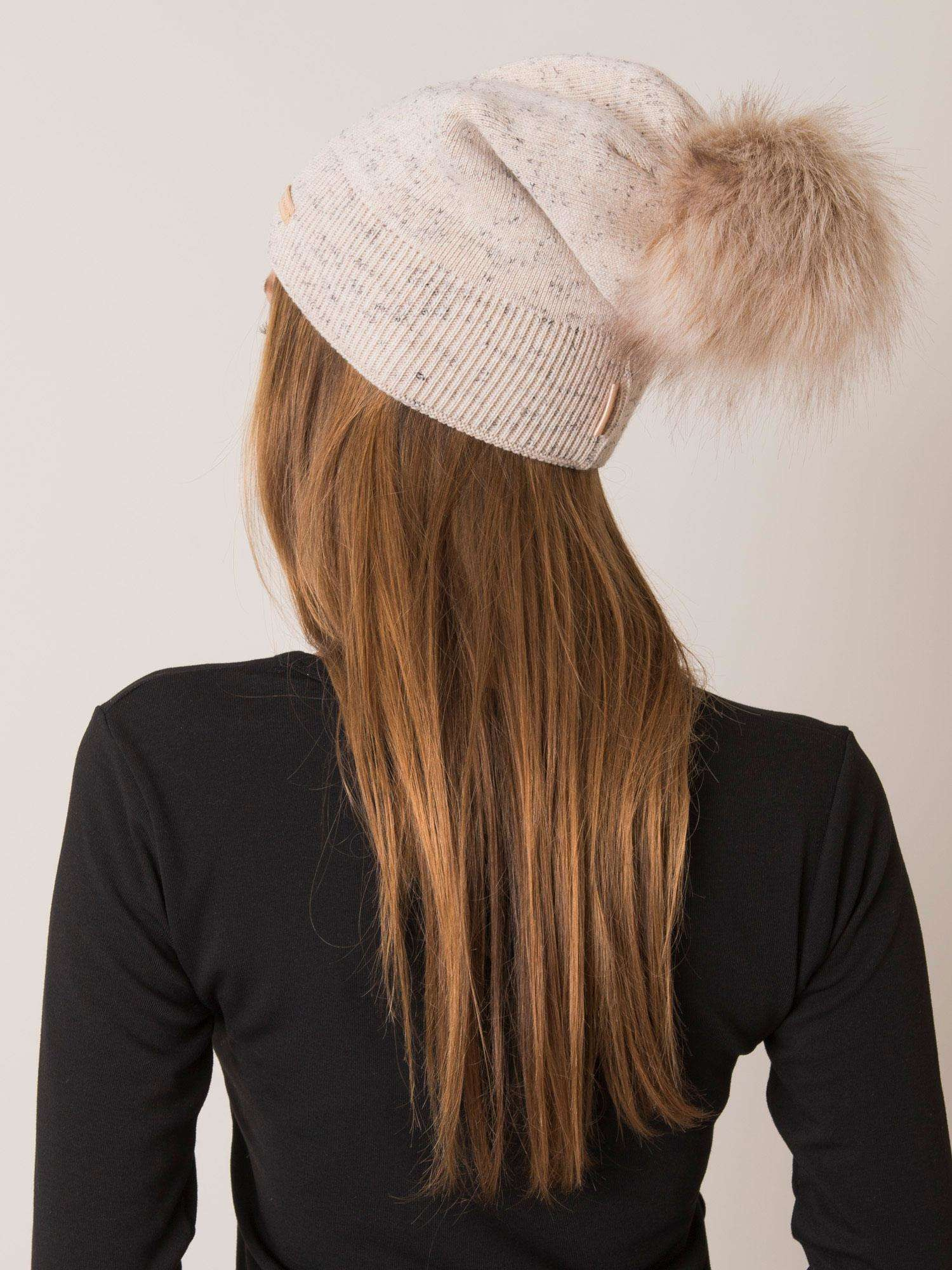 Dámská čepice 12.68 béžová jedna velikost