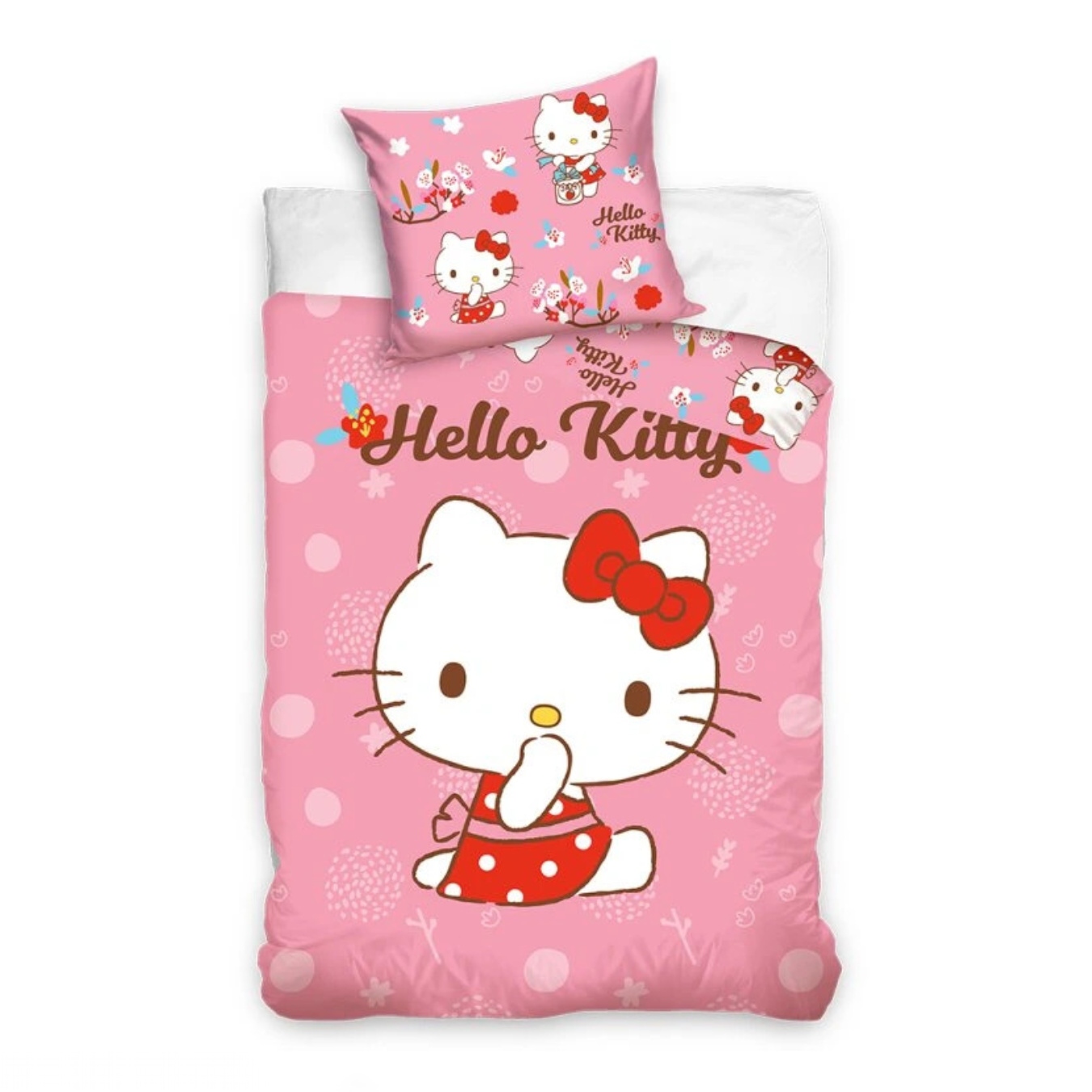 Carbotex Povlečení do postýlky Hello Kitty Malá Mlsalka - vyp