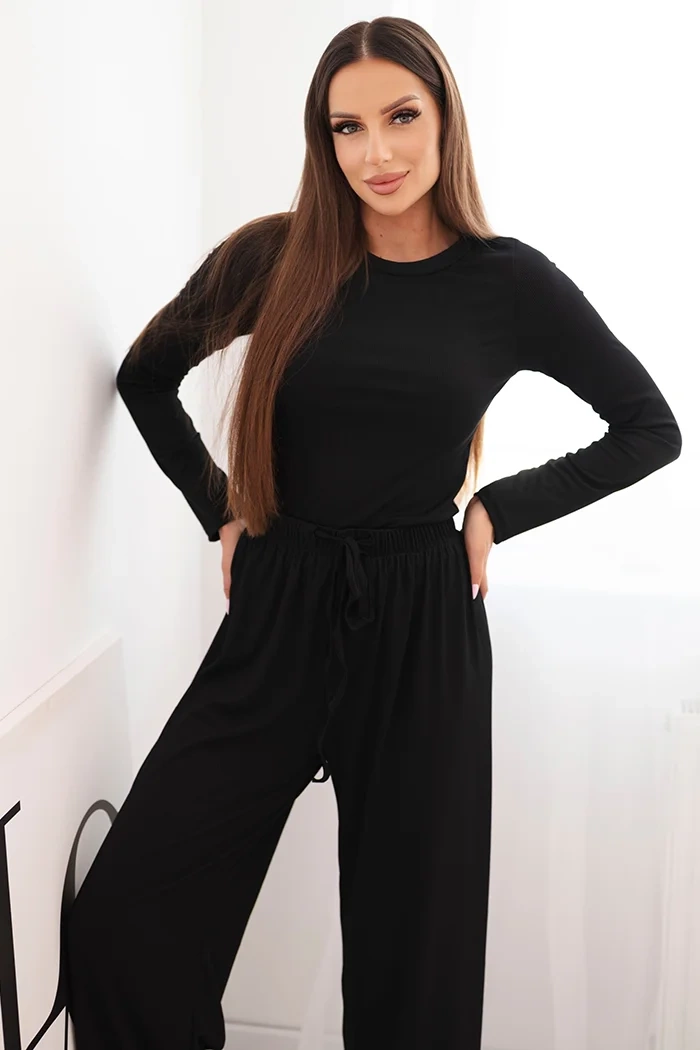 Kesi Dámský viskózový komplet ART0298 Barva: Černá, Velikost: UNI