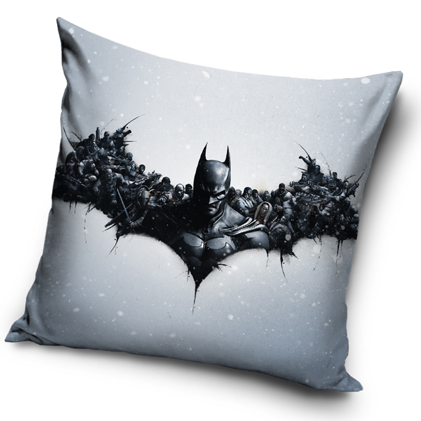 Levně Carbotex Povlak na polštářek Batman Arkham Origins Logo