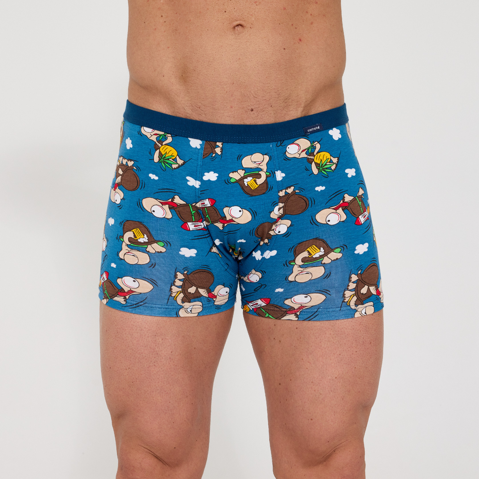 Boxerky Cornette Tattoo 280/258 "Chillout 2" Barva: Modrá, Velikost: L