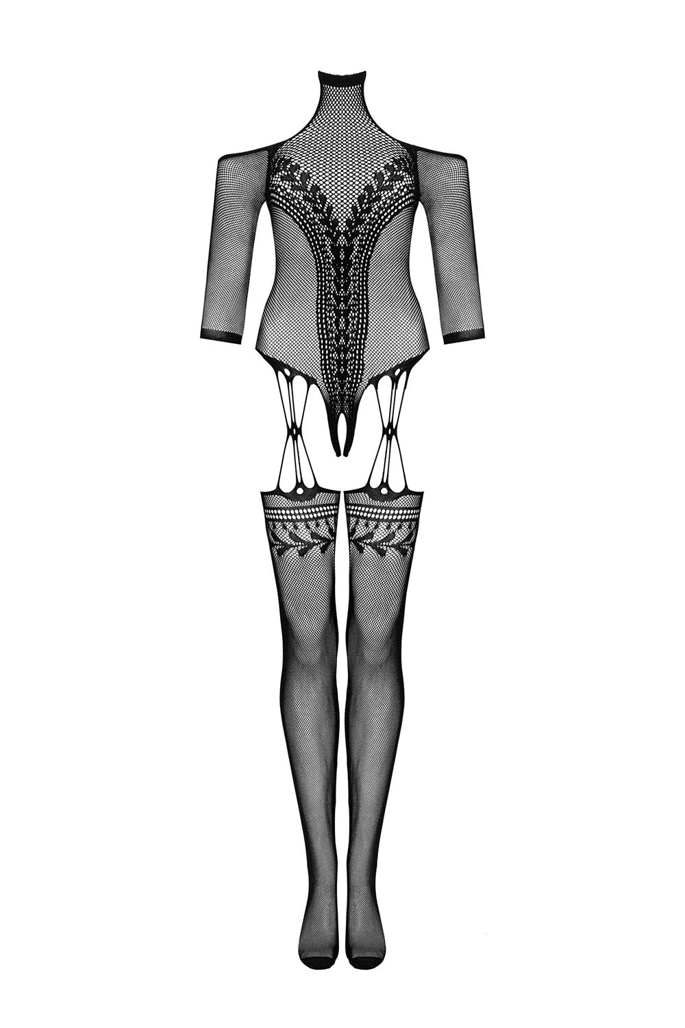 Obsessive Bodystocking G333 Barva: Černá, Velikost: S/M (obrázek 3)