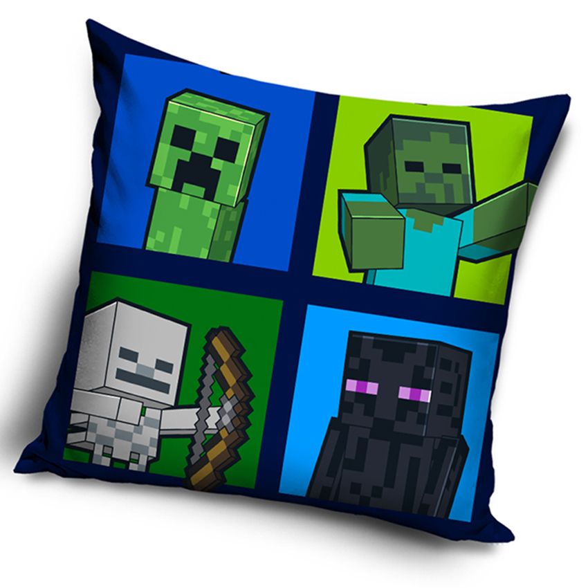 Levně Carbotex Dětský polštářek Minecraft Mob Grid