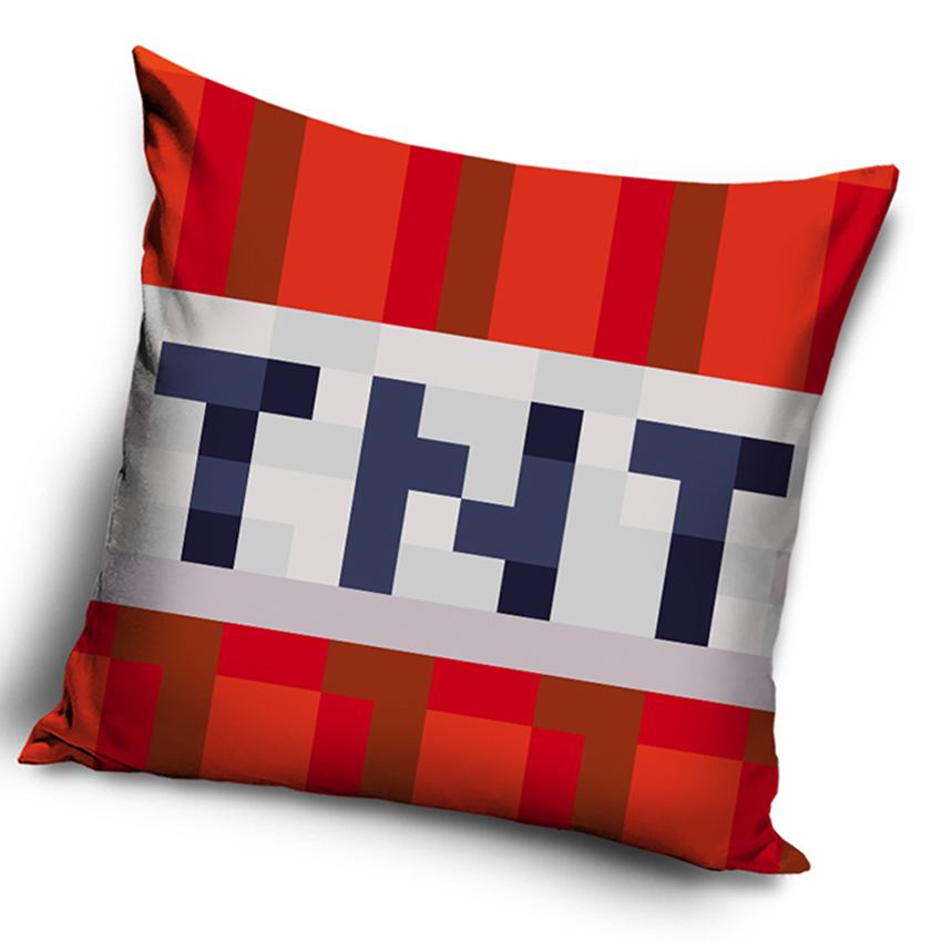 Levně Carbotex Dětský povlak na polštářek Minecraft TNT Block