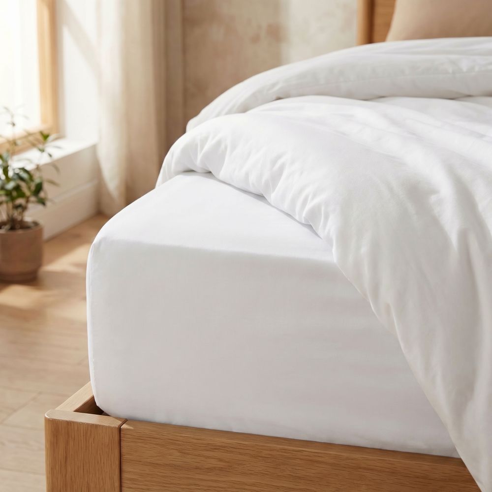 Kvalitex Jersey prostěradlo bílé Varianta: 200x200cm (obrázek 3)