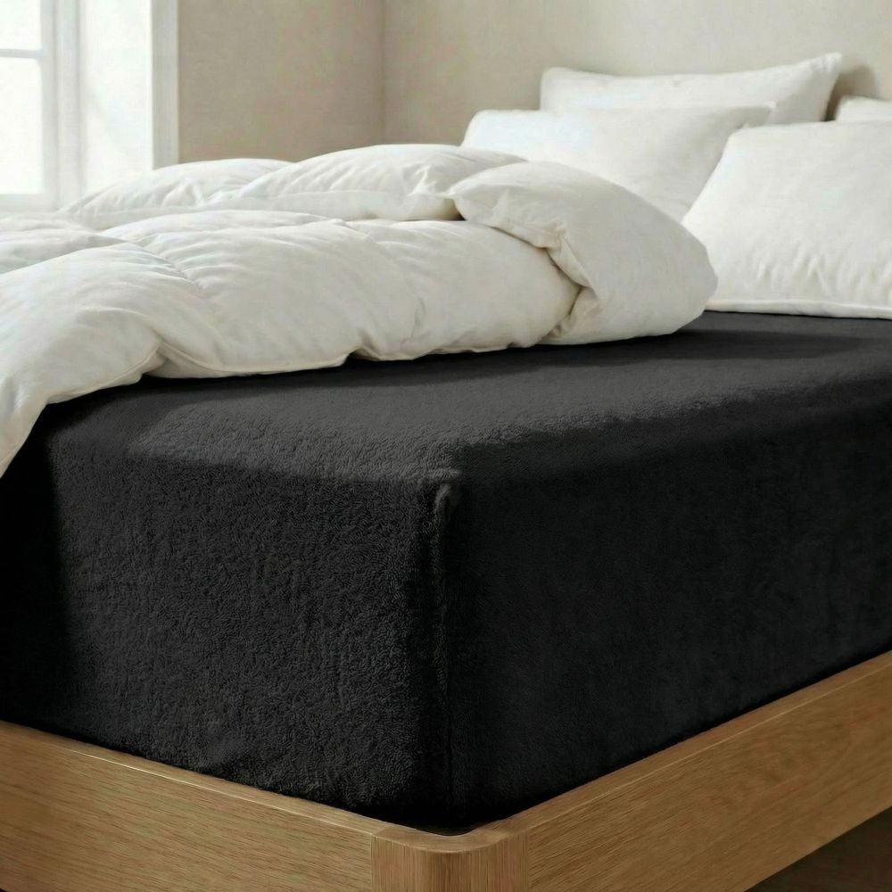 Kvalitex Froté prostěradlo černé Varianta: 90x200cm (obrázek 4)