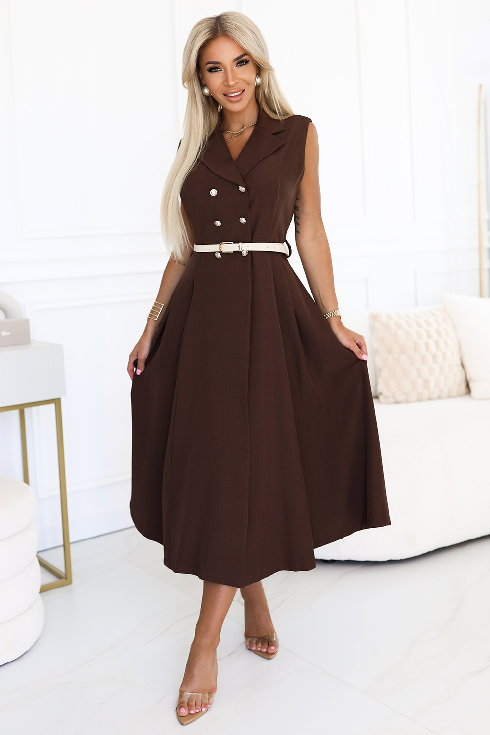 Levně Numoco basic Numoco dámské šaty 596-4