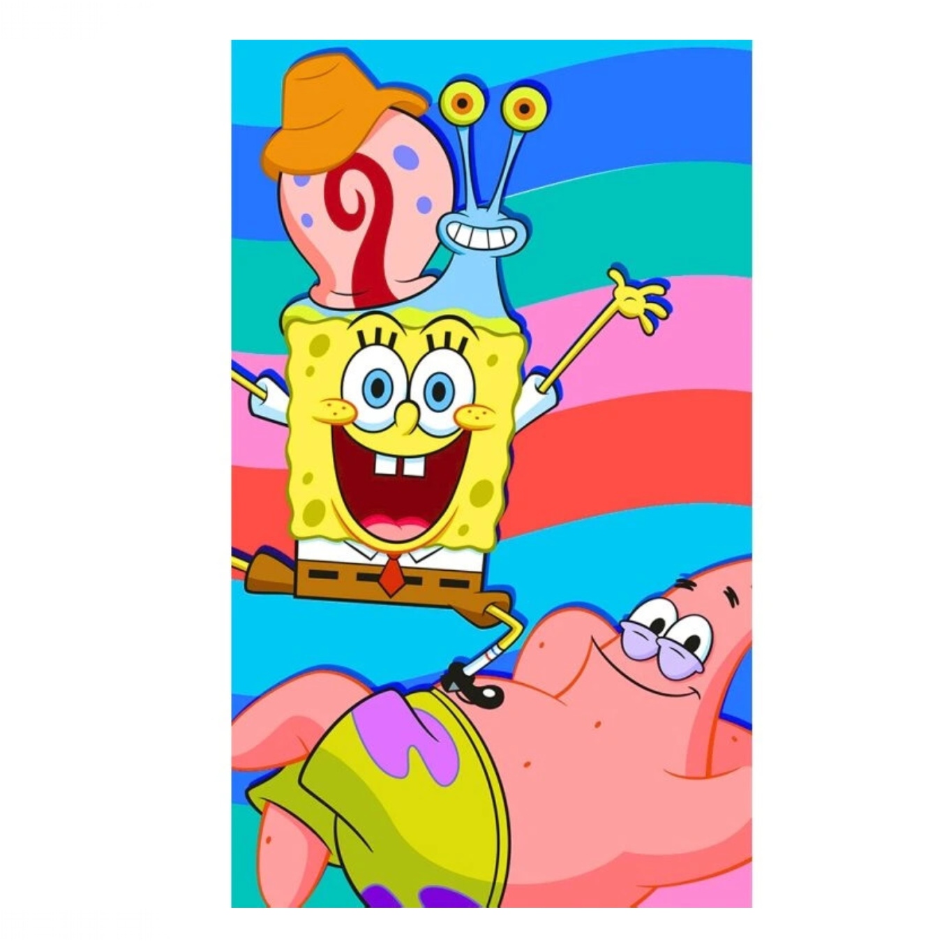 Levně Carbotex Dětský ručník Sponge Bob s Patrickem a Garym 30x50 cm
