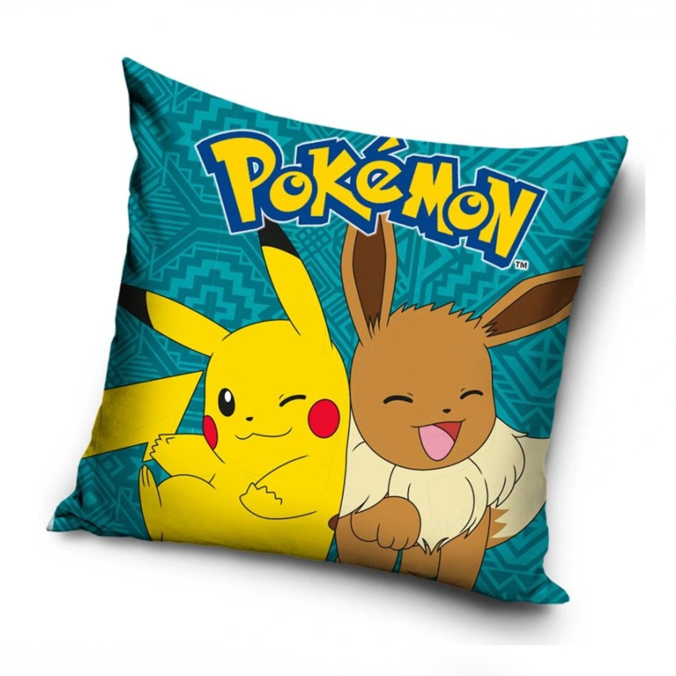 Levně Carbotex Povlak na polštářek Pokémon Pikachu a Eevee 40x40 cm