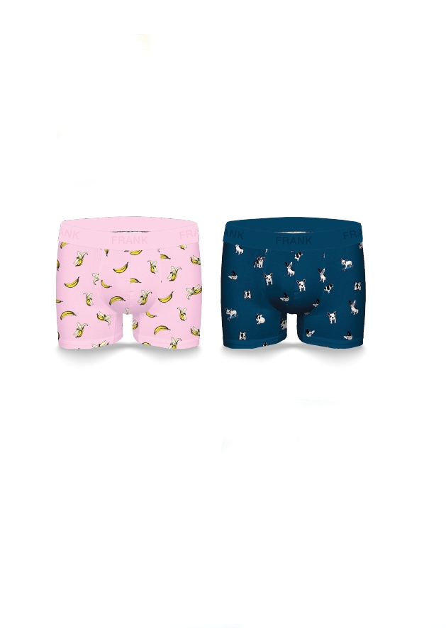 Pánské boxerky John Frank JF2BFUN01 2Pack Barva: Vícebarevná, Velikost: S